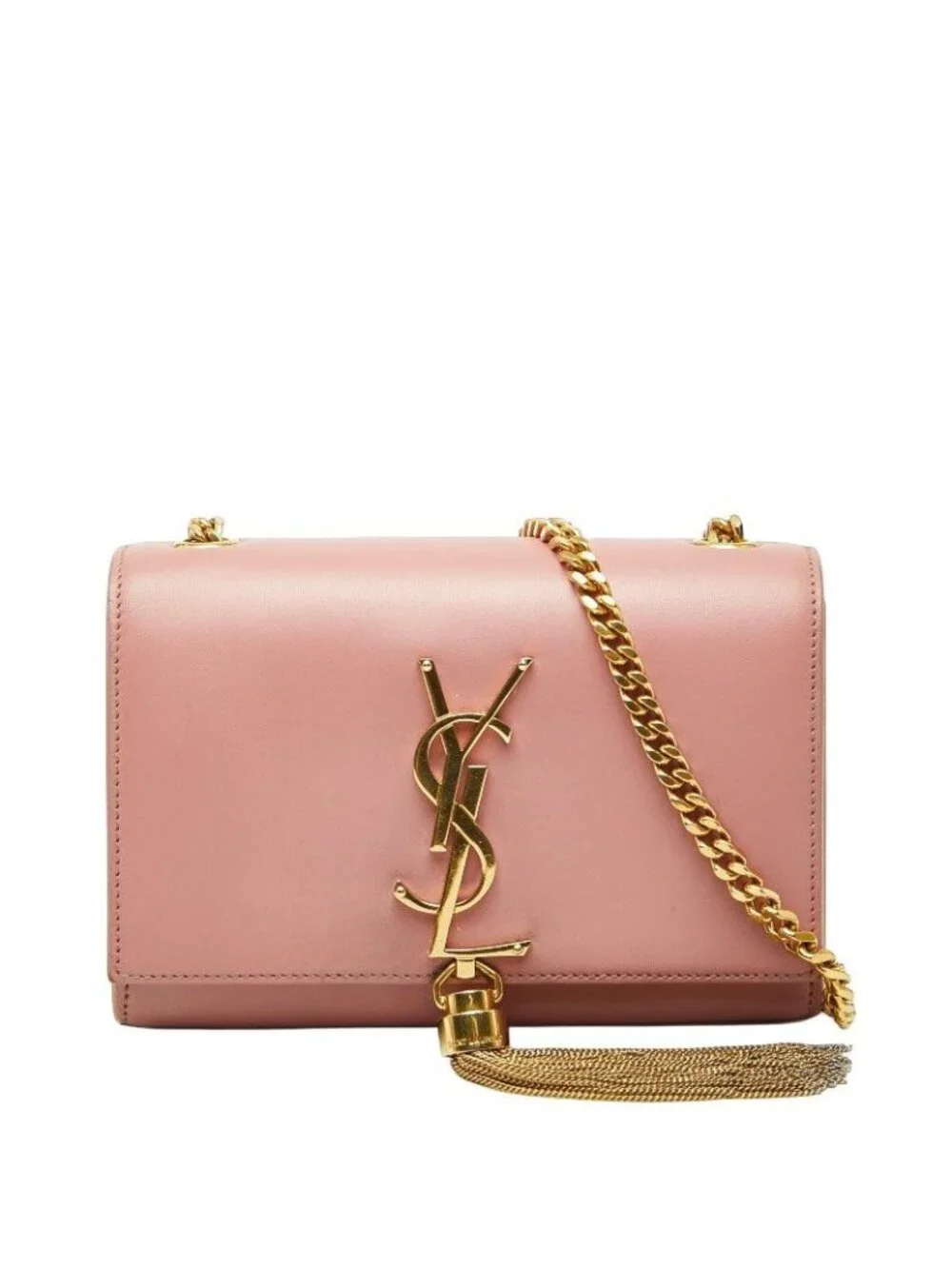 Saint Laurent YSL Monogram Classic Kate Small Mini Chain Shoulder Bag Pink